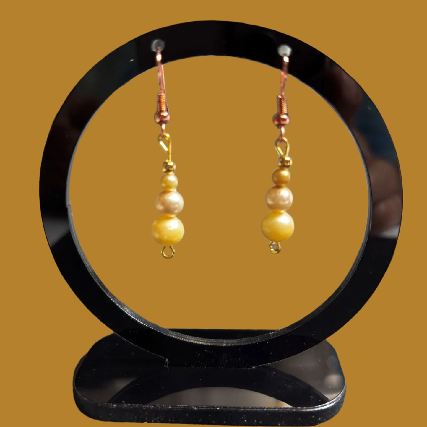 Earrings - Handmade - Pearl like Beads