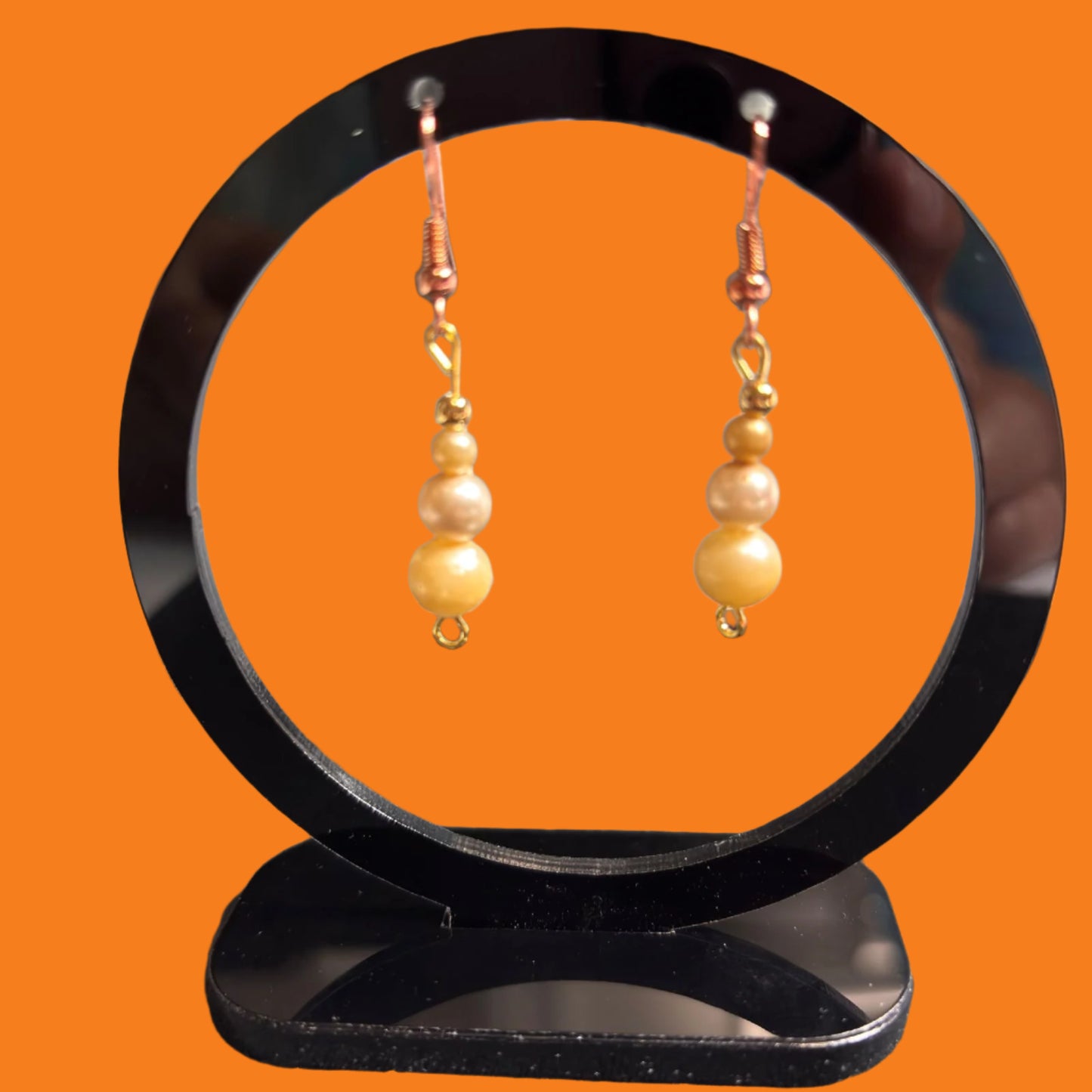 Earrings - Handmade - Pearl like Beads