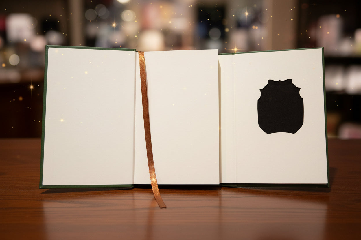 Journal Notebook - Harry Potter - Slytherin - House Pride - Illustrated - Trifold - Magnetic Closure
