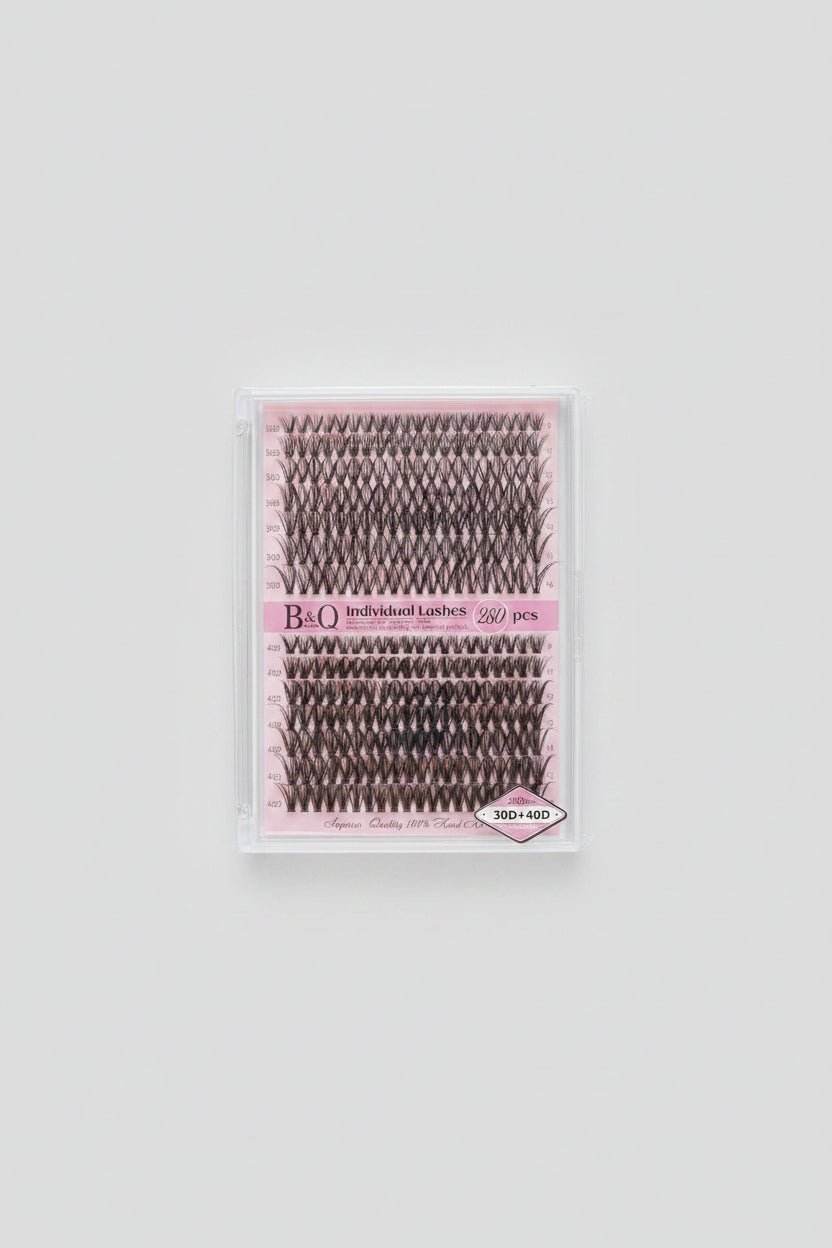 Individual Eyelash Kit - Lashes, Tweezers, Bond & Seal - Remover