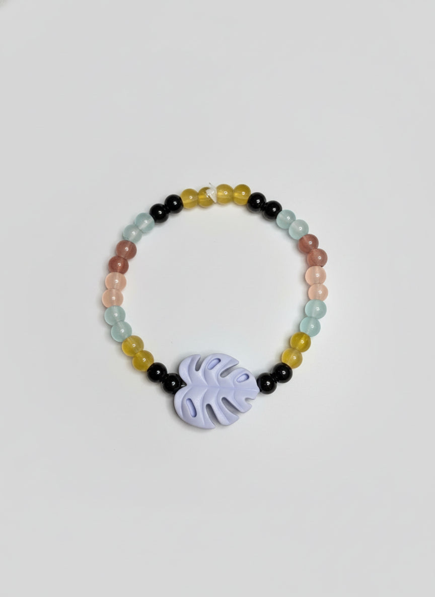 Handmade - Stretch Tropical Leaf Bracelet