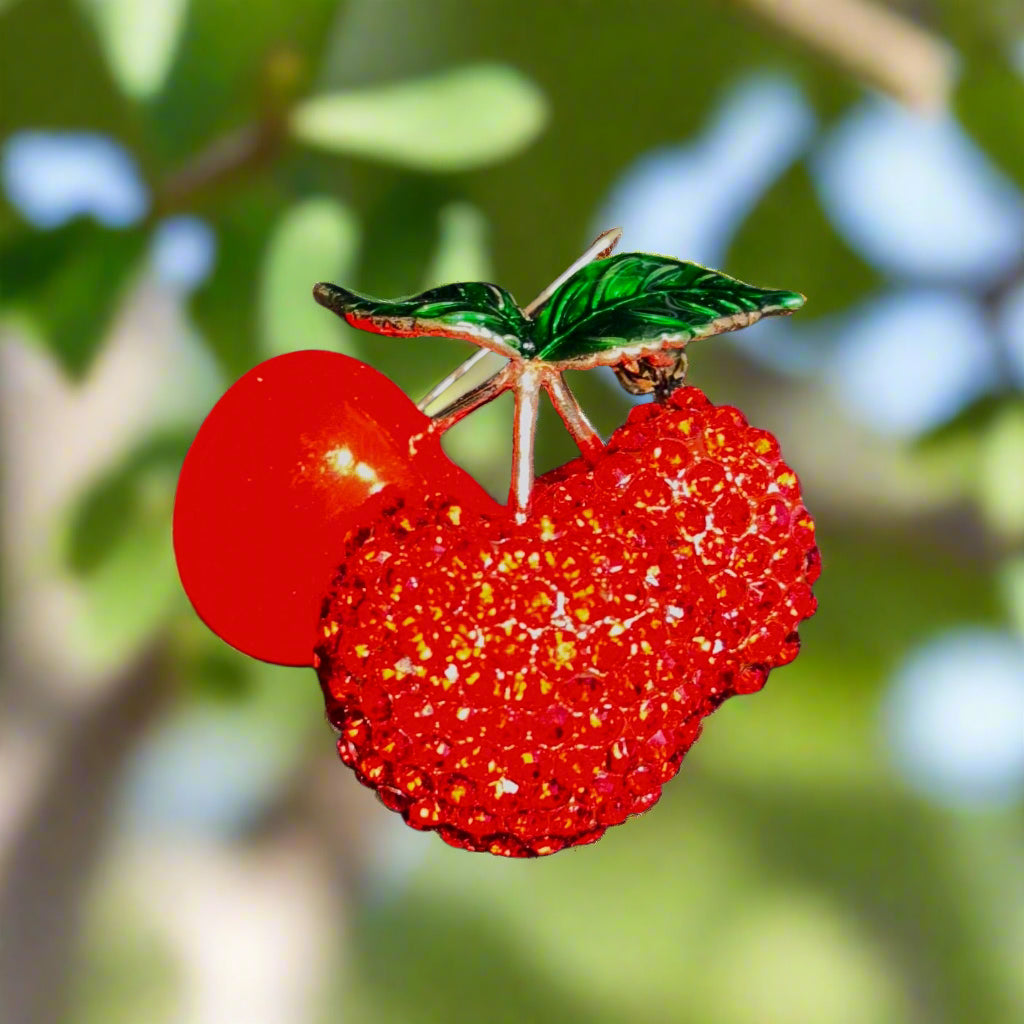Brooch - Triple Cherries