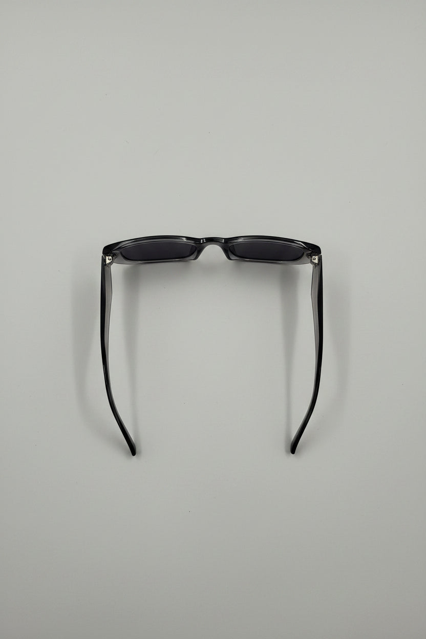 Sunglasses - Translucent Gray - Rectangular