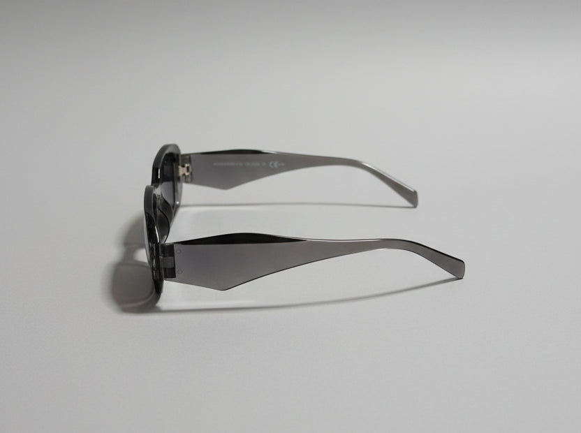 Sunglasses - Translucent Gray - Rectangular