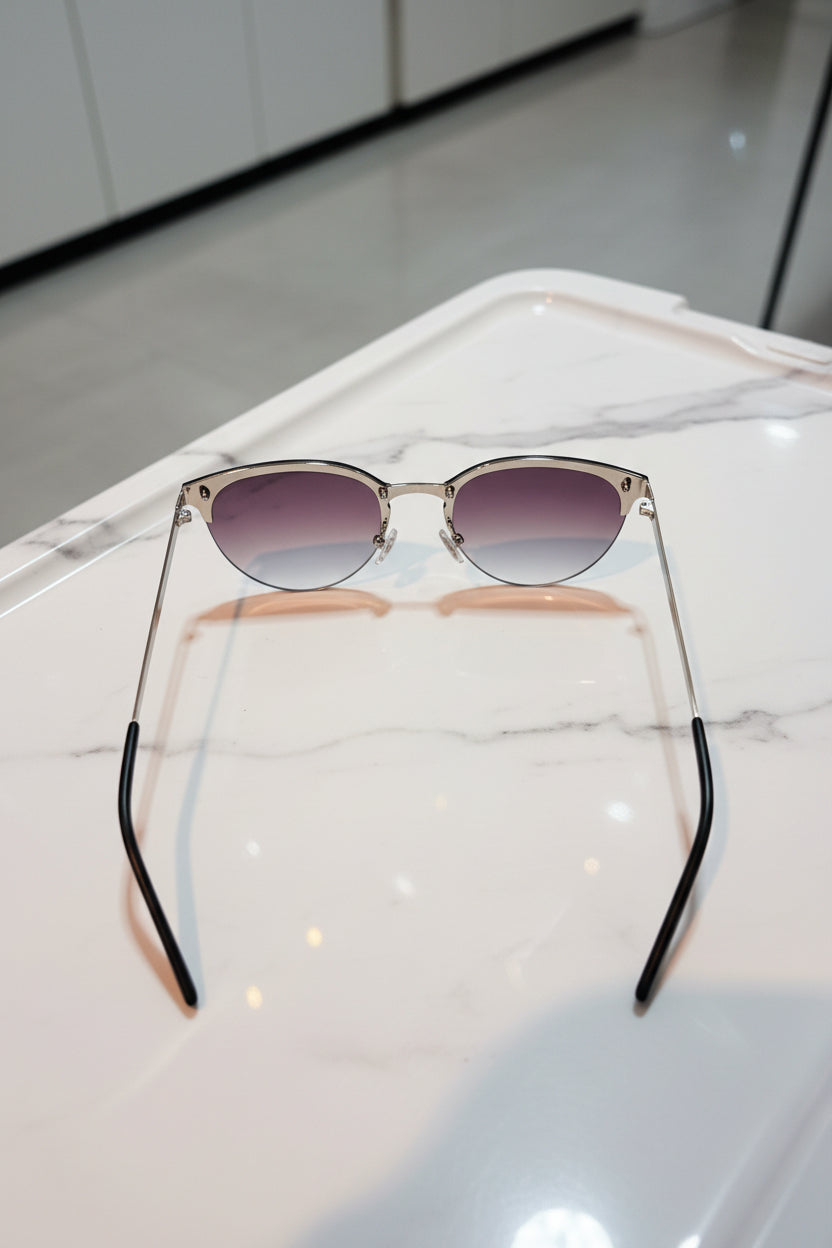 Sunglasses - Retro Browline "Clubmaster" Style