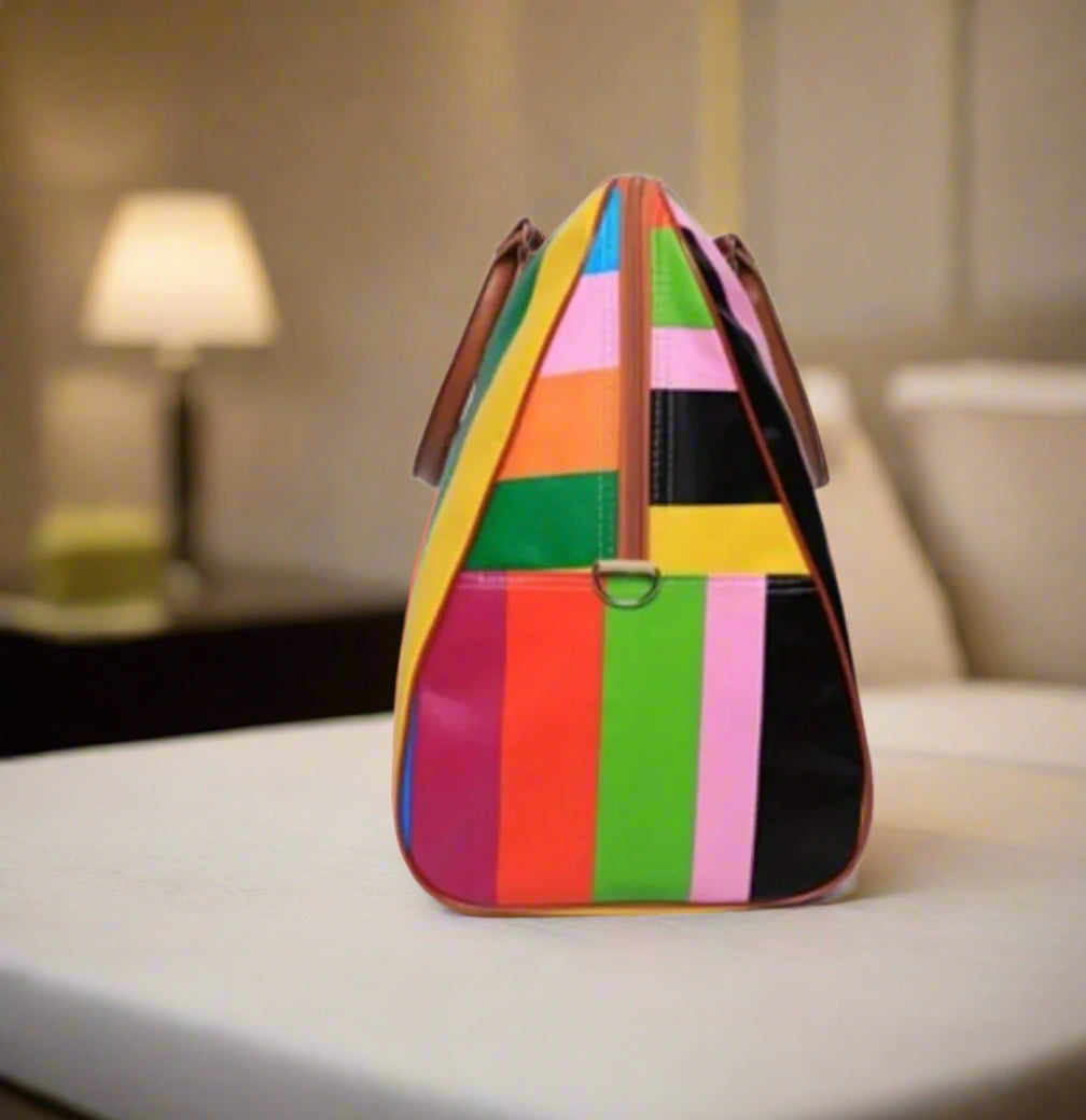 Travel Bag - Sanrio - Striped Hello Kitty