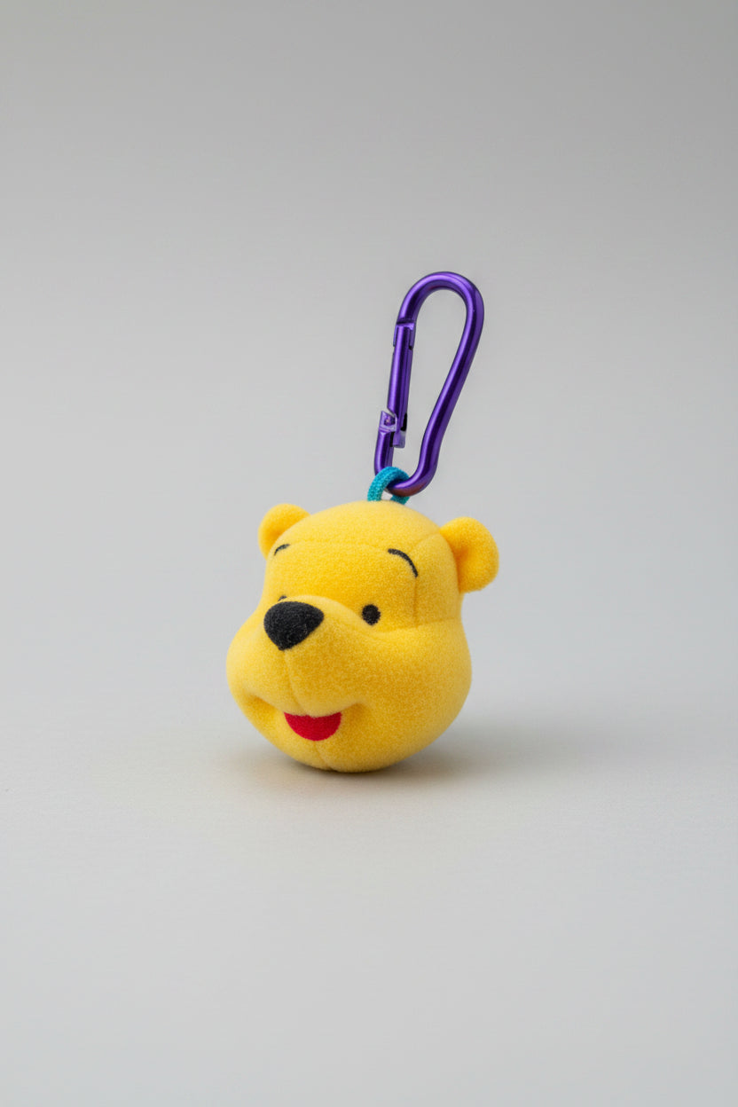 Keychain - Vintage - 1999 - Winnie the Pooh Plush - Bag Clip