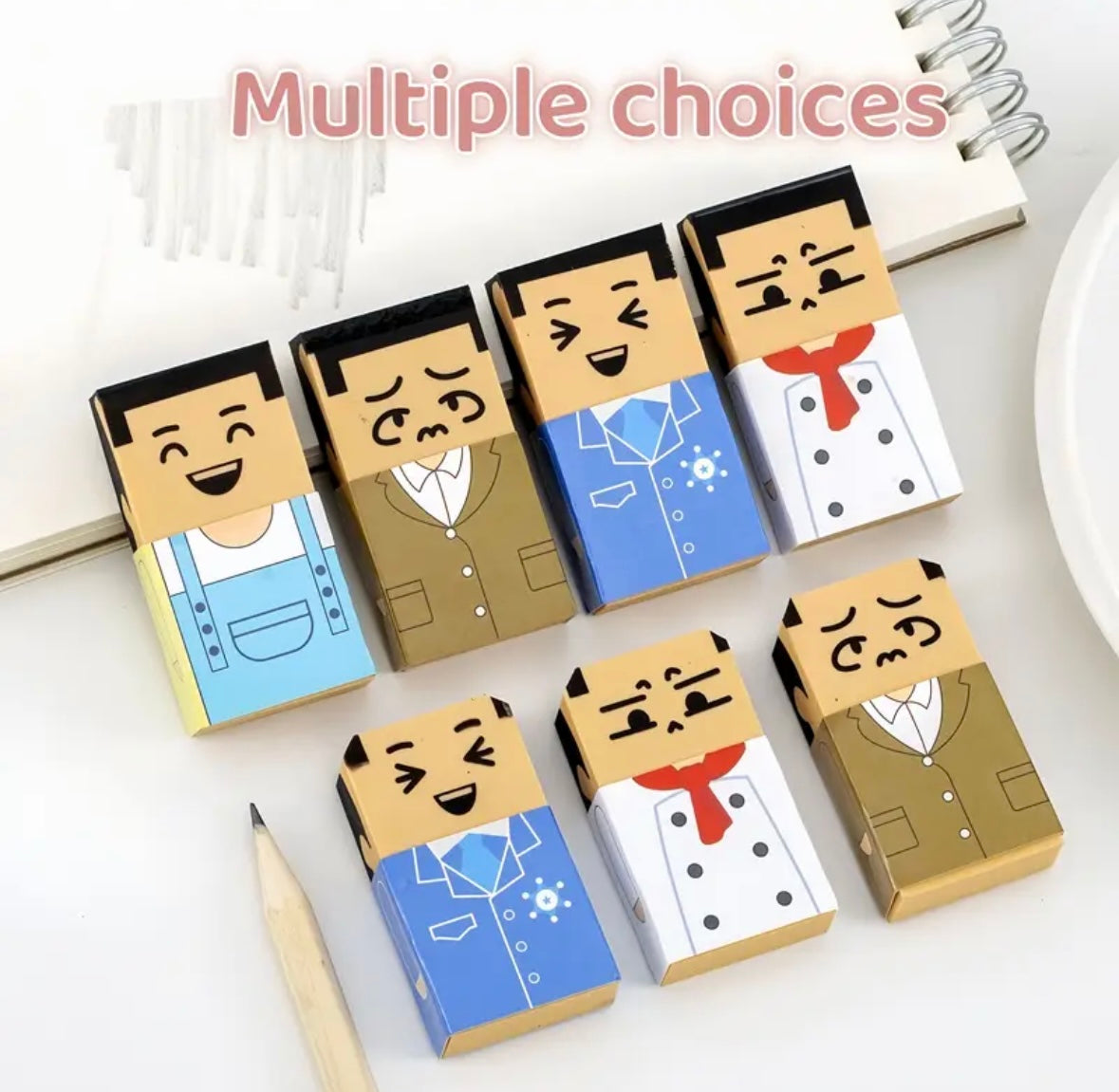 Erasers - Quirky Bald Man Novelty