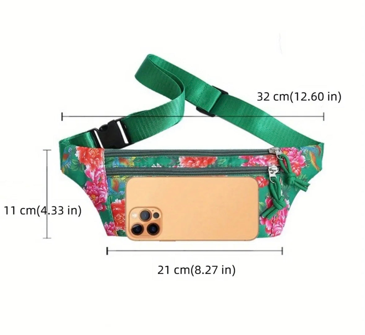 Belt Bag - Red Floral