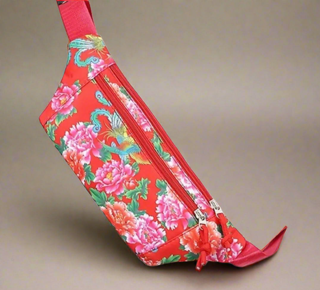 Belt Bag - Red Floral