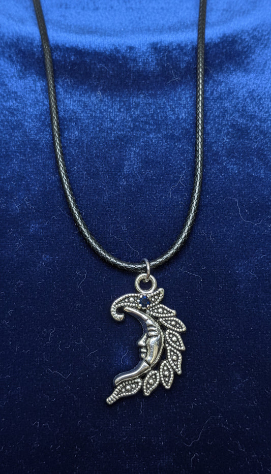 Moon Pendant Necklace - 15"-16"
