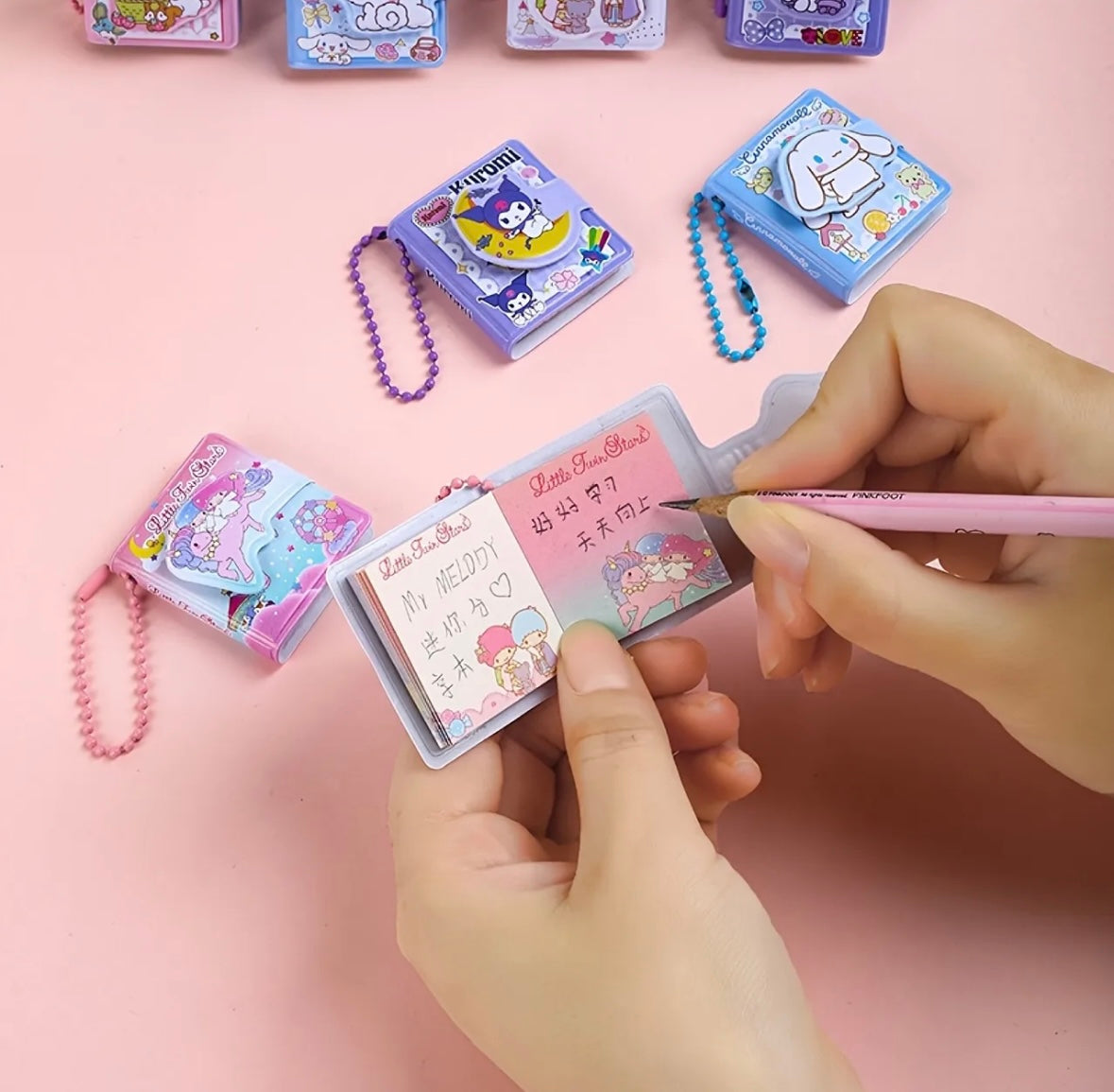 Mini Keychain Notebooks - Sanrio
