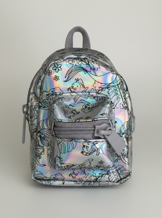 Keychain - Real Littles - Disney Little Mermaid Holographic Mini Backpack - Purse Clip