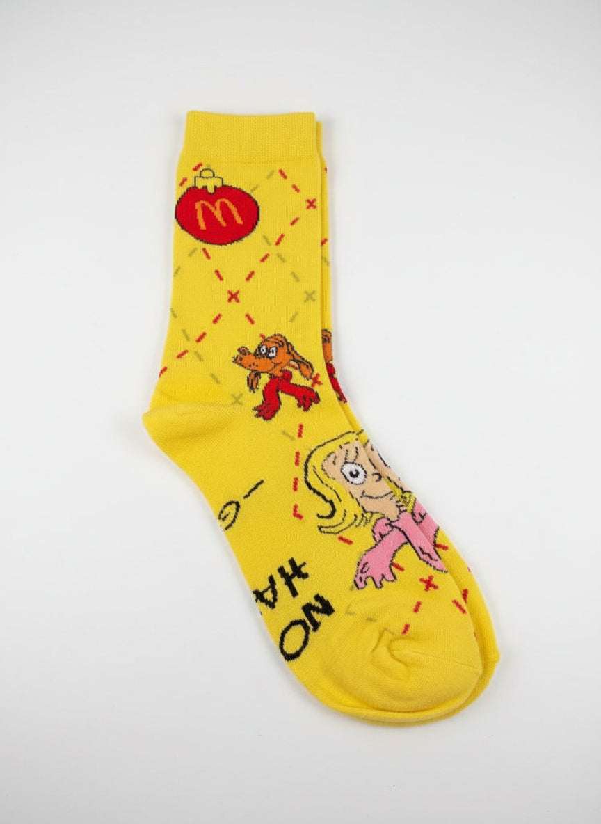 Limited Edition - McDonald's Grinch Meal Themed Socks