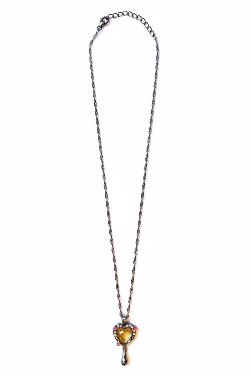 Necklace - Barbie and the Diamond Castle "Melody's Mirror" - Silver Tone - #1056