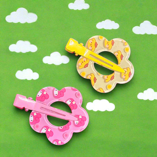 Hair Clips - Pompompurin and My Melody