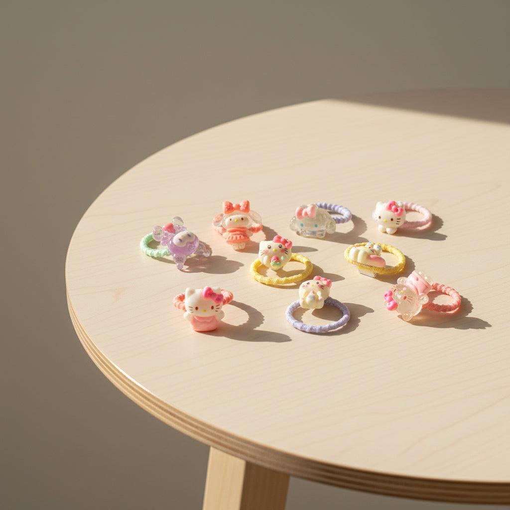 Hair Ties - Hello Kitty and Friends - Set of 8