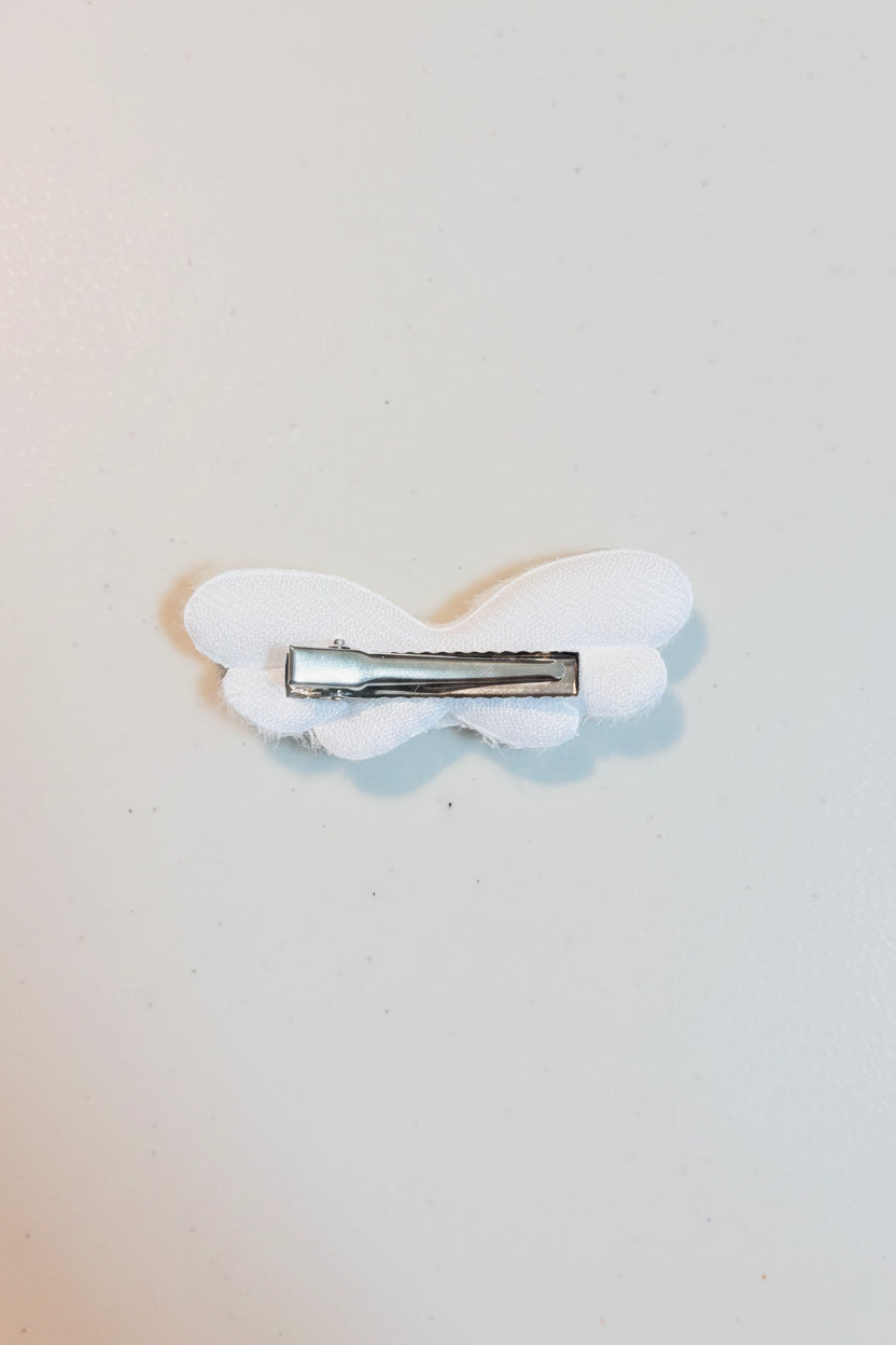 Hair Clip - Hello Kitty - White Furry Wings - #1089