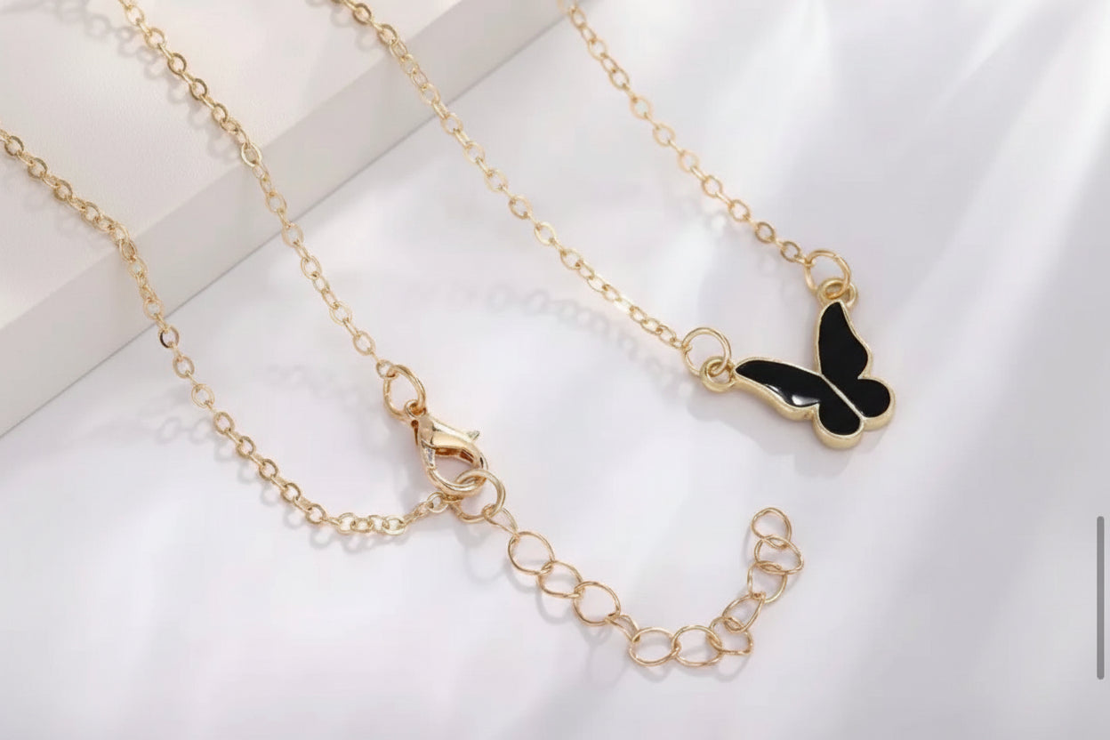 Jewelry Set - Enamel Butterfly Set
