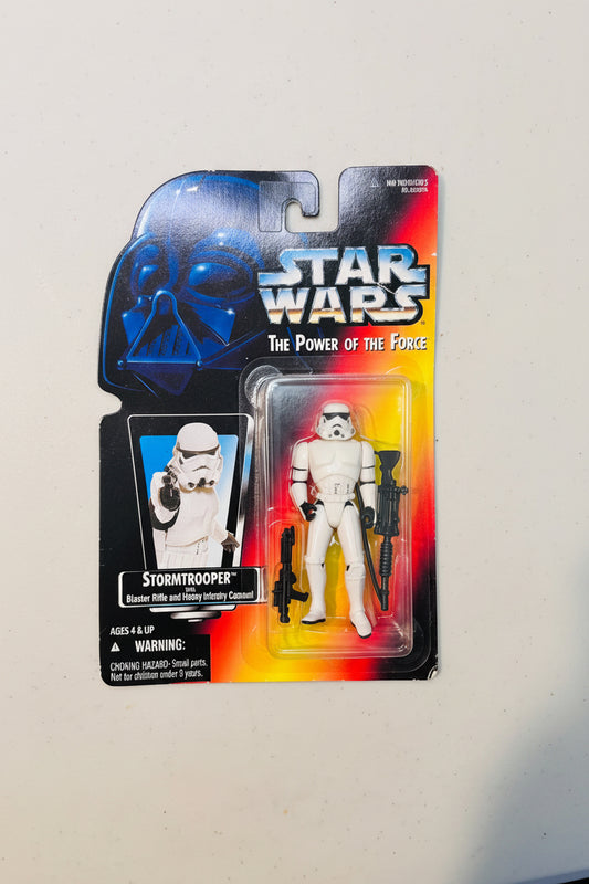 Action Figure - Vintage - Hasbro - Star Wars Power of the Force - Stormtrooper