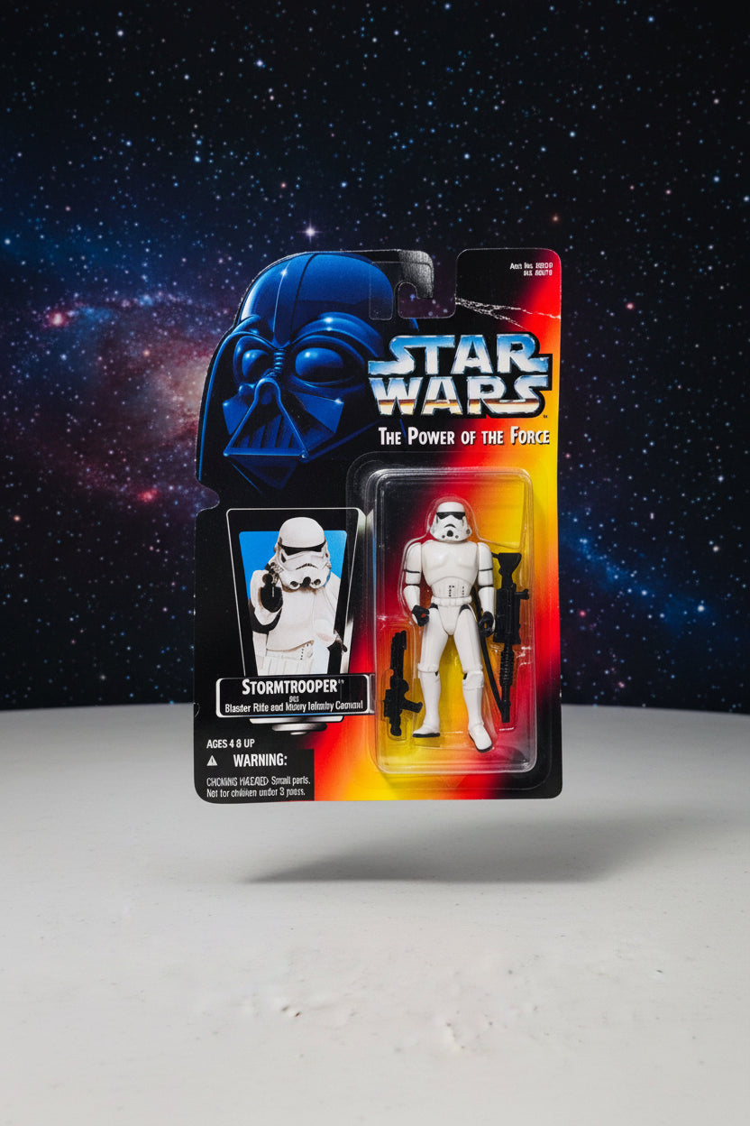 Action Figure - Vintage - Hasbro - Star Wars Power of the Force - Stormtrooper