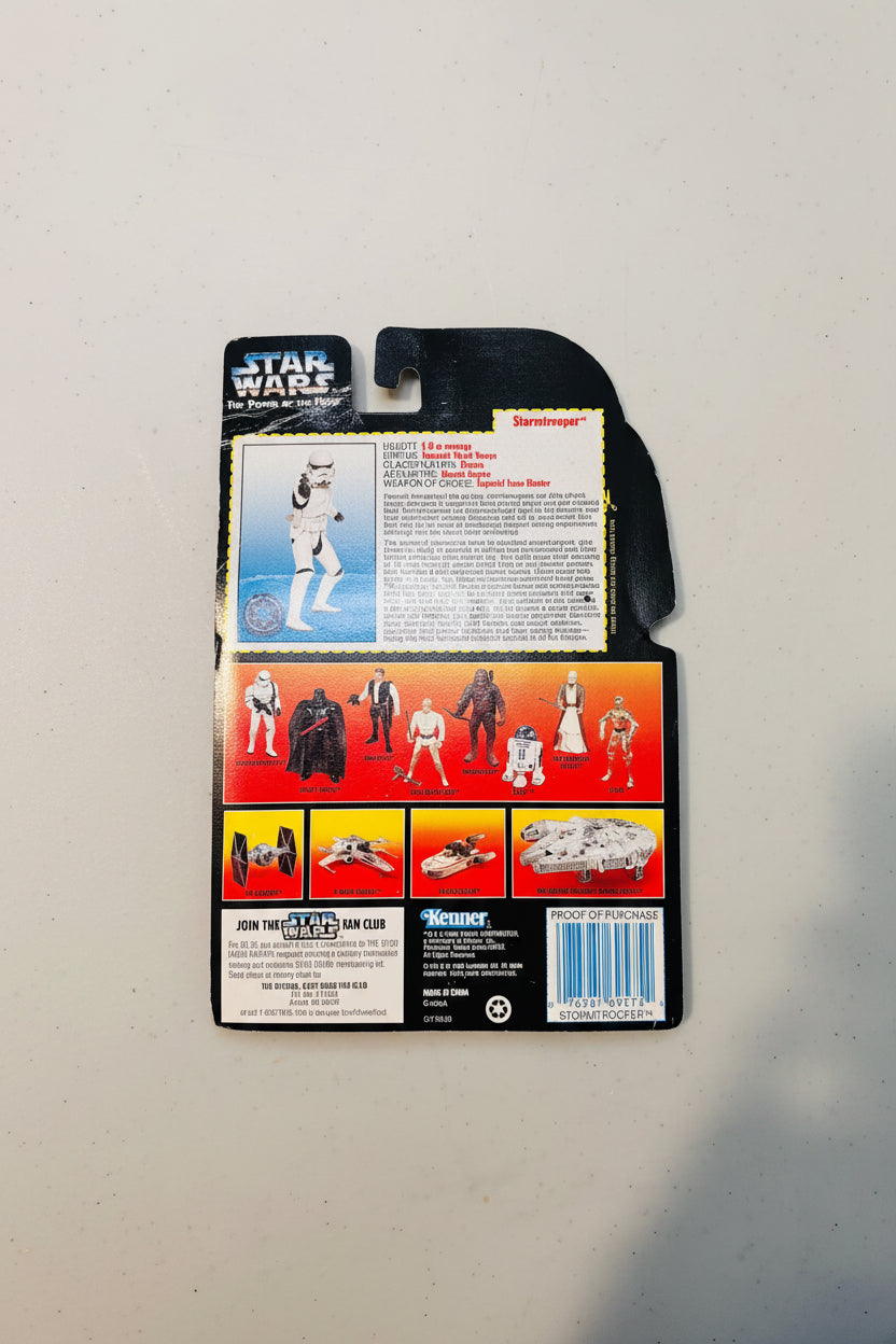 Action Figure - Vintage - Hasbro - Star Wars Power of the Force - Stormtrooper