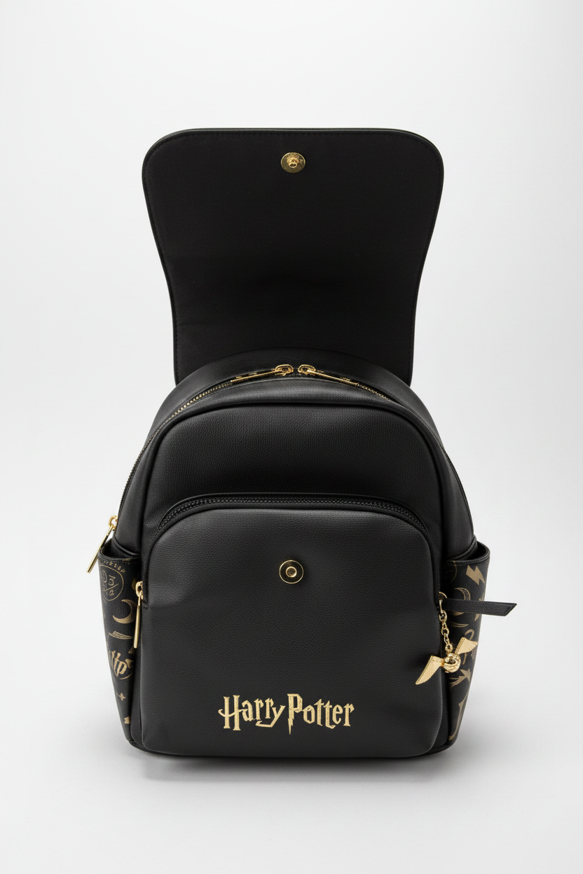 Backpack Handbag - Primark - Harry Potter - with Golden Snitch Charm