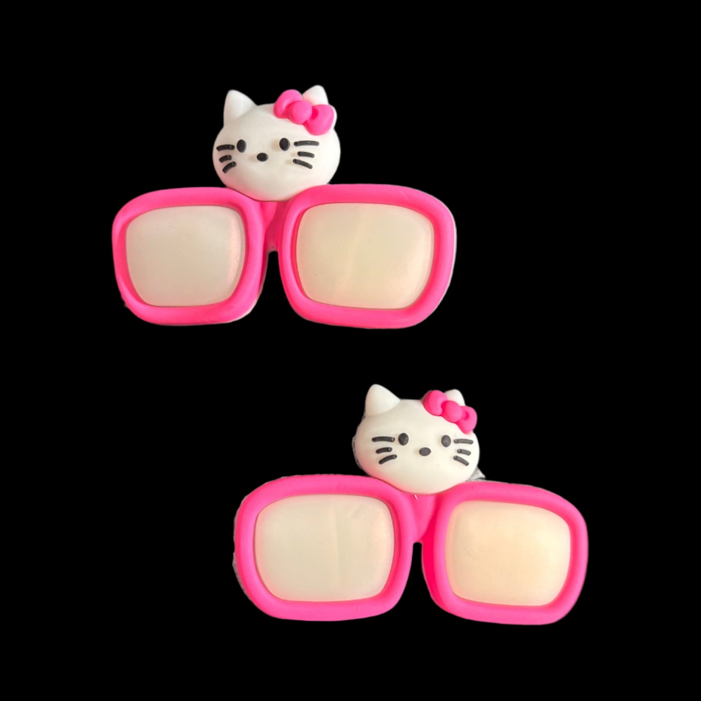 Hair Clips - Handmade - Hello Kitty