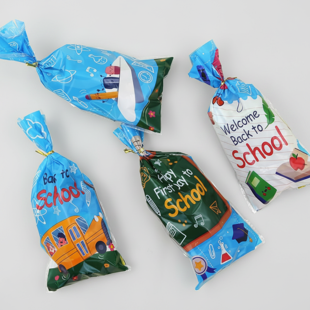 Gift Bags - Back to School with Twist Ties - 100pcs