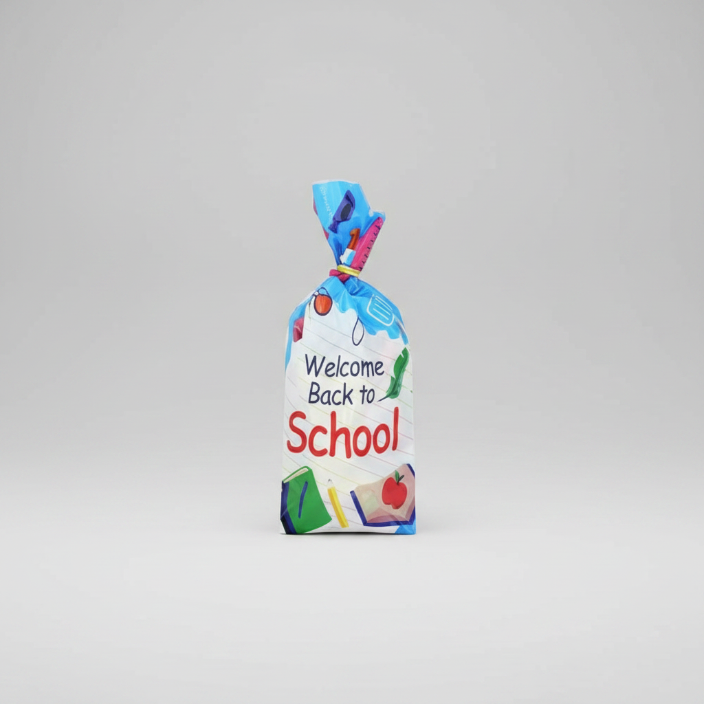 Gift Bags - Back to School with Twist Ties - 100pcs