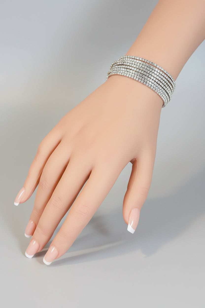 Bracelets - Rhinestone - Tennis - Set of 12