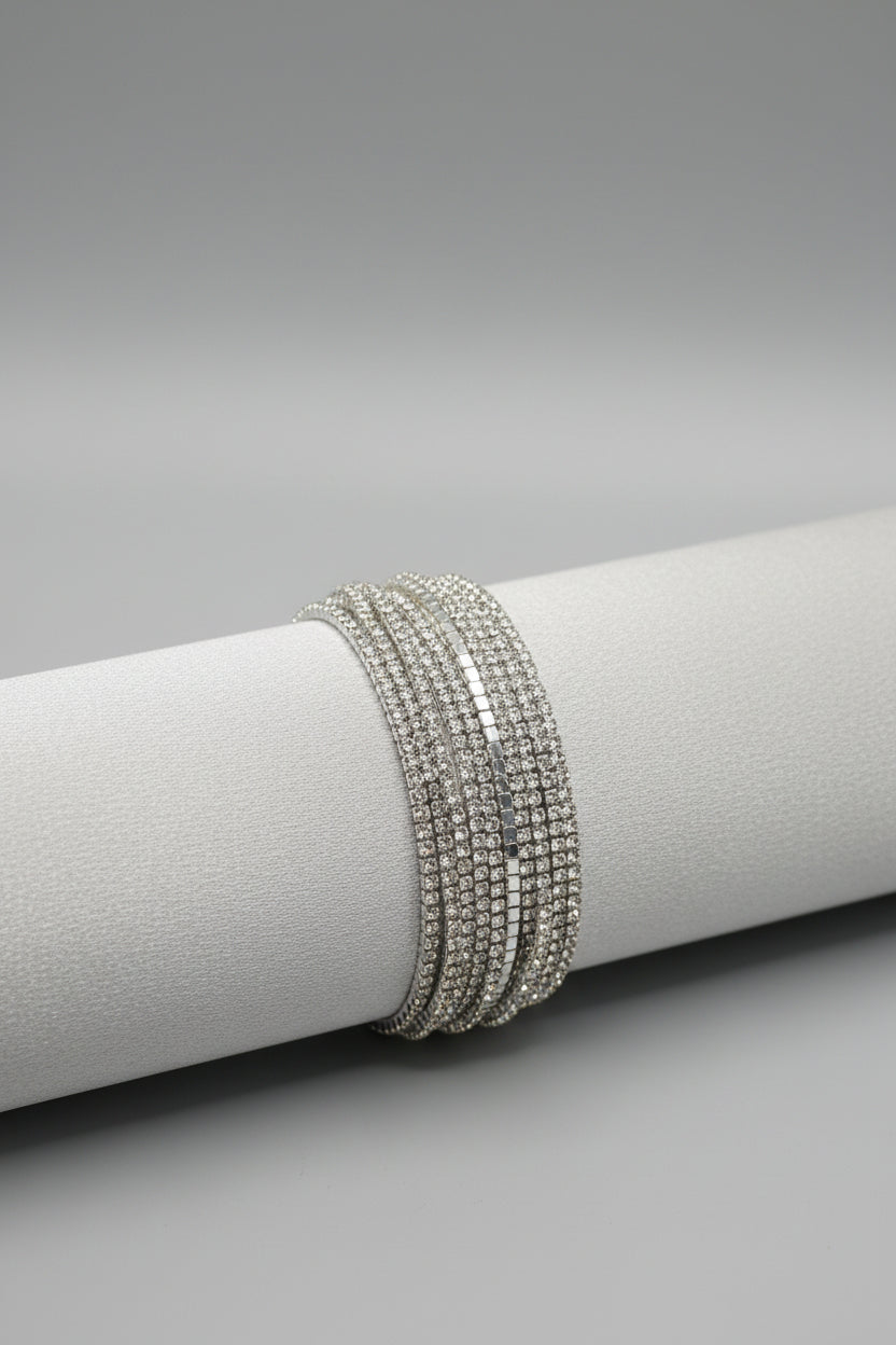 Bracelets - Rhinestone - Tennis - Set of 12