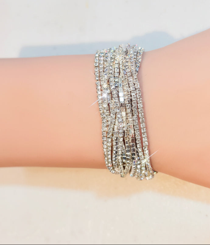 Bracelets - Rhinestone - Tennis - Set of 12