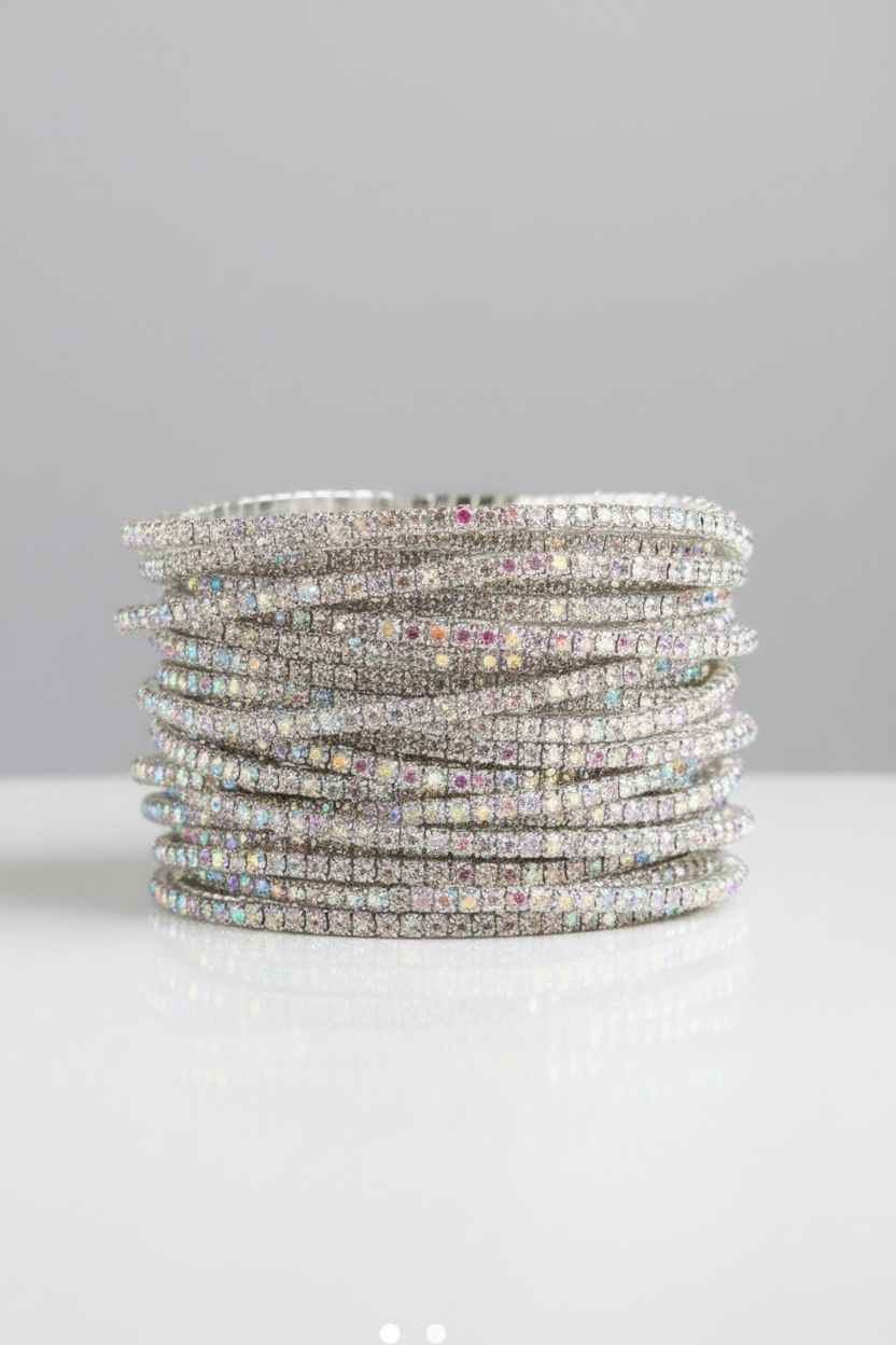 Bracelets - Rhinestone - Tennis - Set of 12