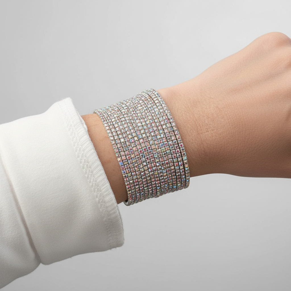 Bracelets - Rhinestone - Tennis - Set of 12