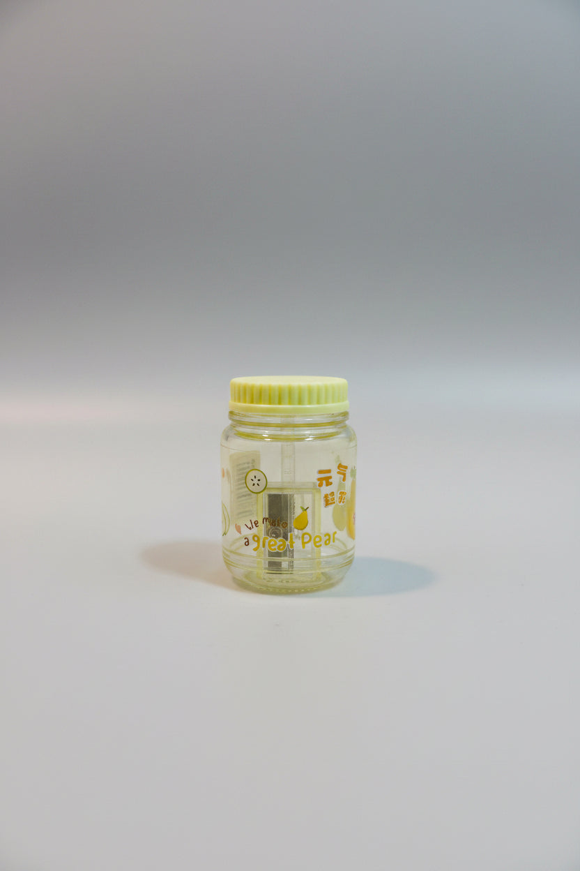 Kawaii Pencil Sharpener - Fruit Milk Tea Cup - Yellow