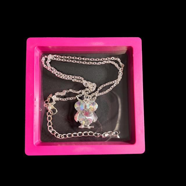 Necklace - Crystal Owl Pendant