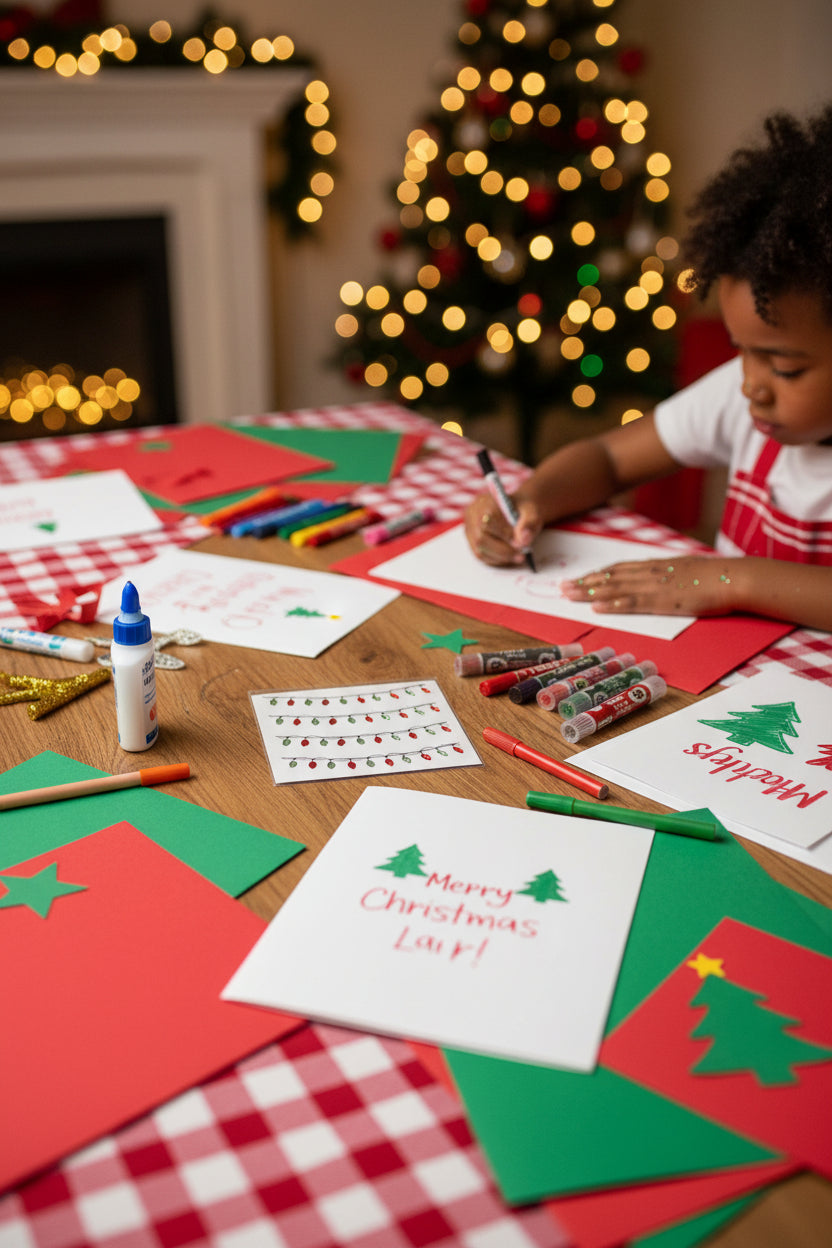 Stickers - Christmas Red & Green Jeweled Lights for Crafts