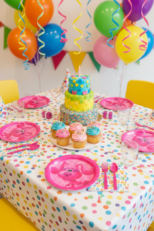 Dessert Plates - Party - Blues Clues - Pink - Set of 8 - 7"