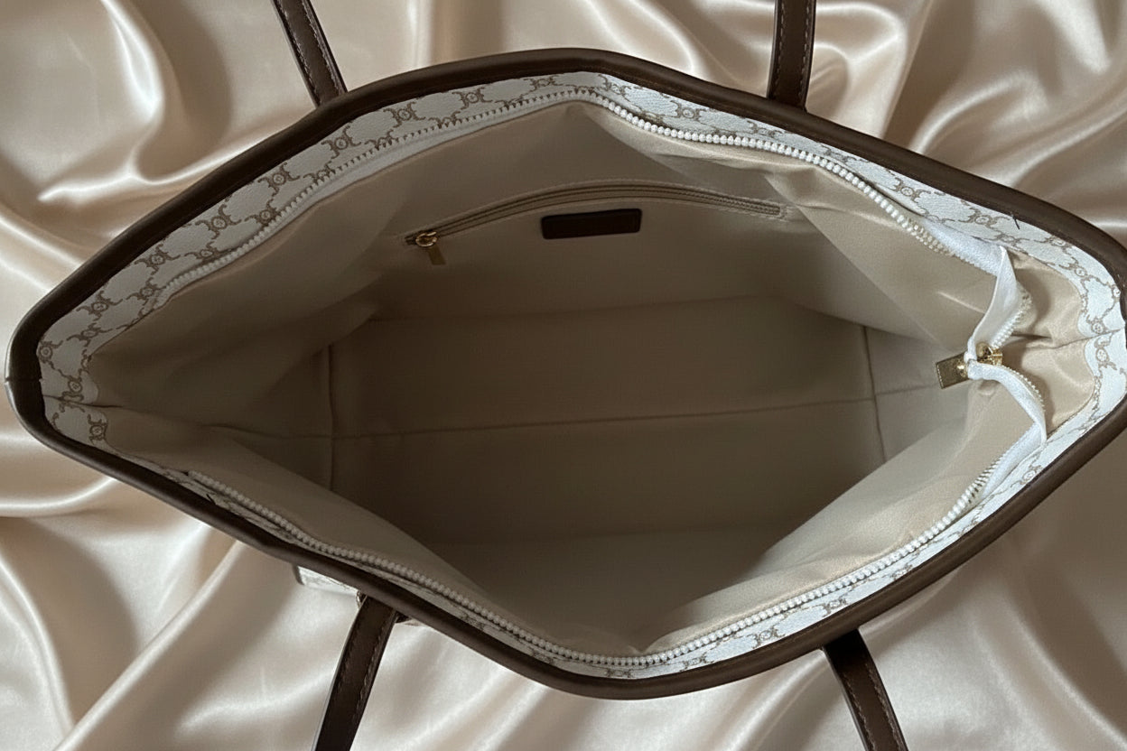 Handbag - Vintage Inspired Canvas Tote - Commuter - Shoulder Bag