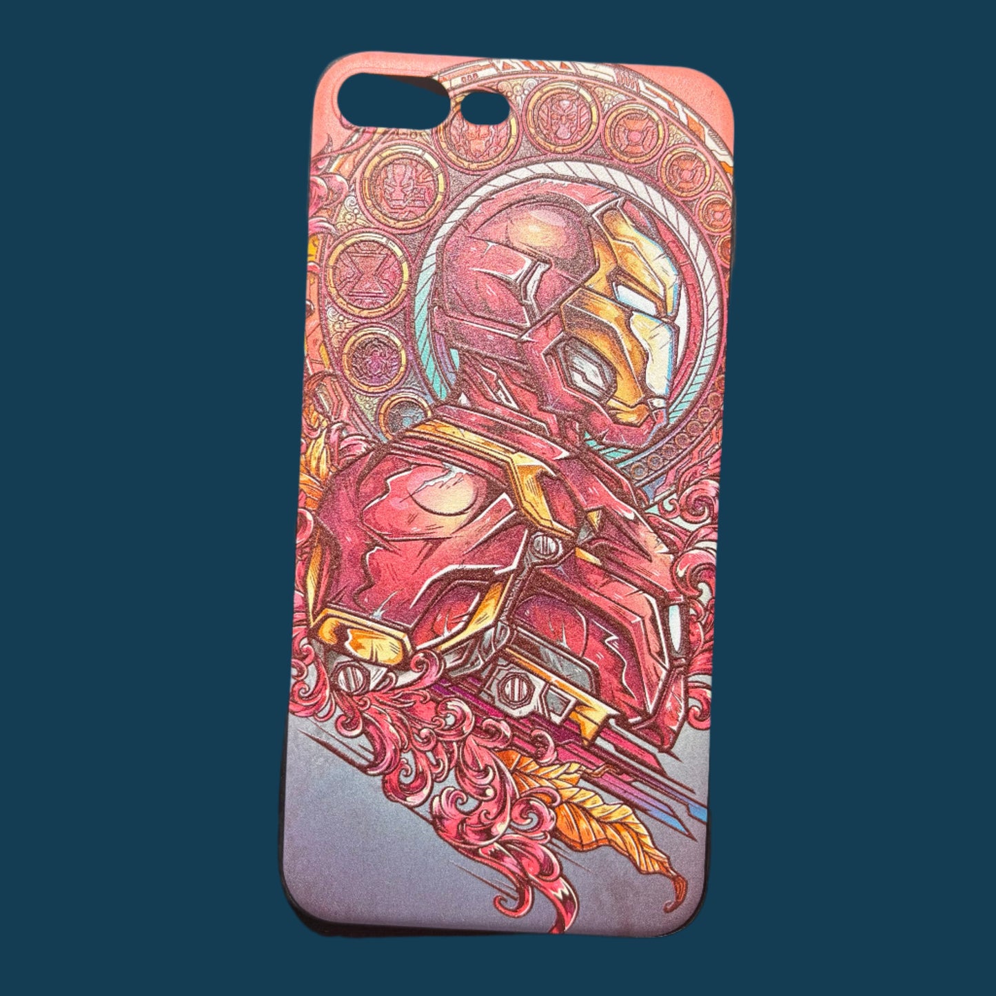 Phone Case - Iron Man - Stained Glass Design