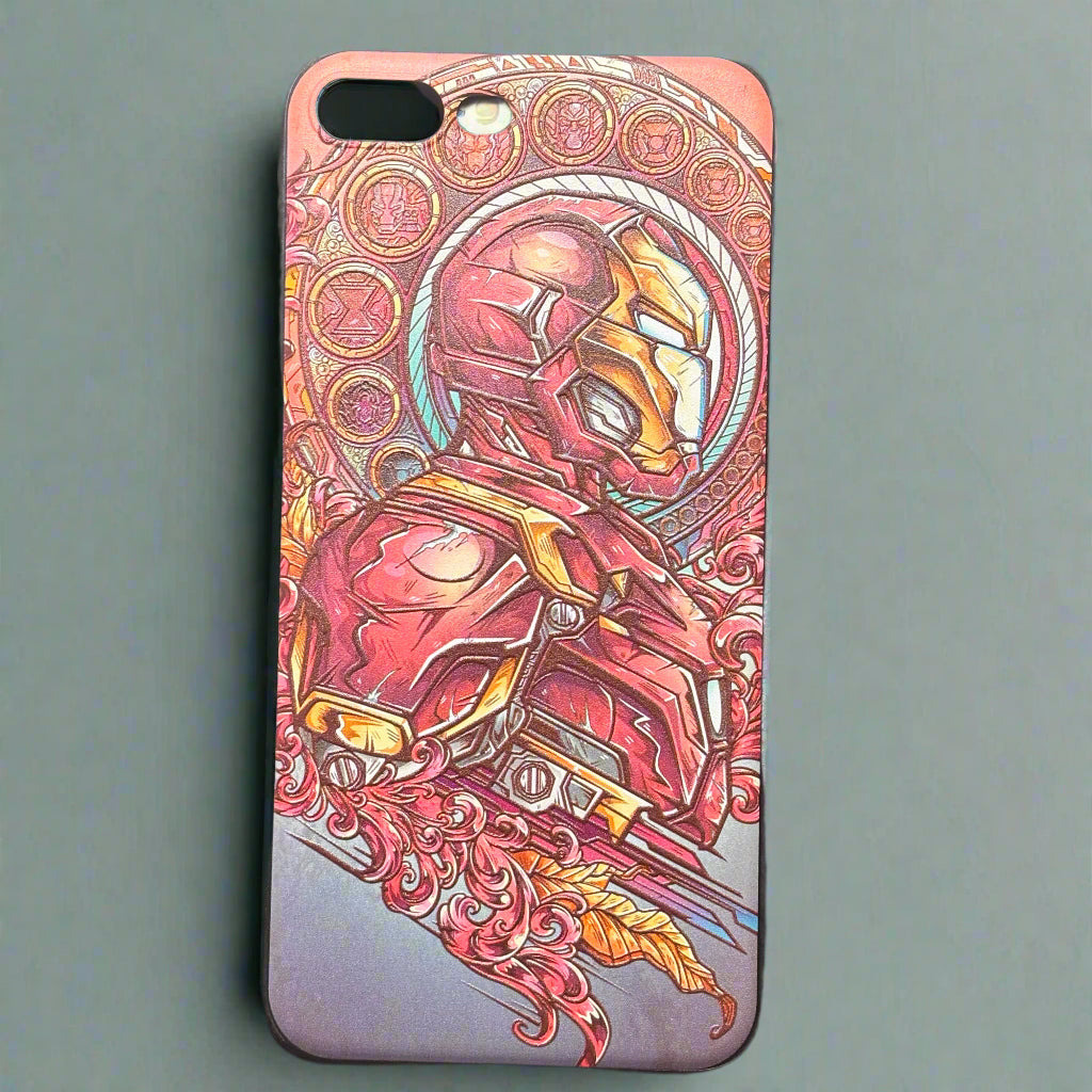 Phone Case - Iron Man - Stained Glass Design