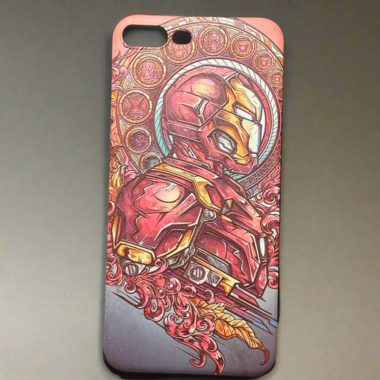 Phone Case - Iron Man - Stained Glass Design