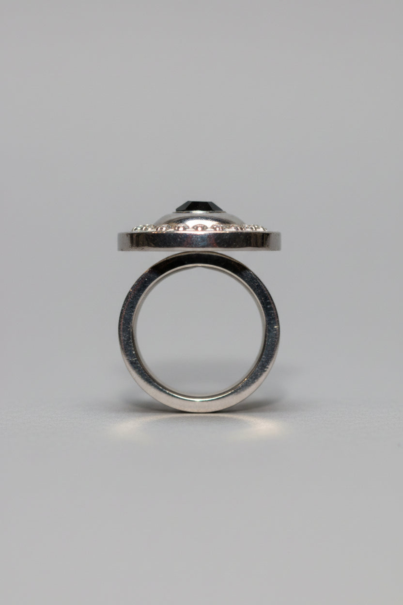 Ring - Silver Tone Statement Cocktail