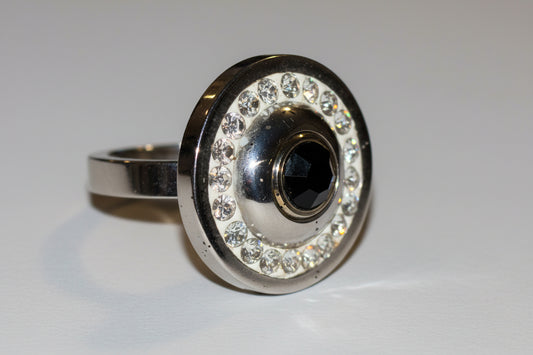 Ring - Silver Tone Statement Cocktail