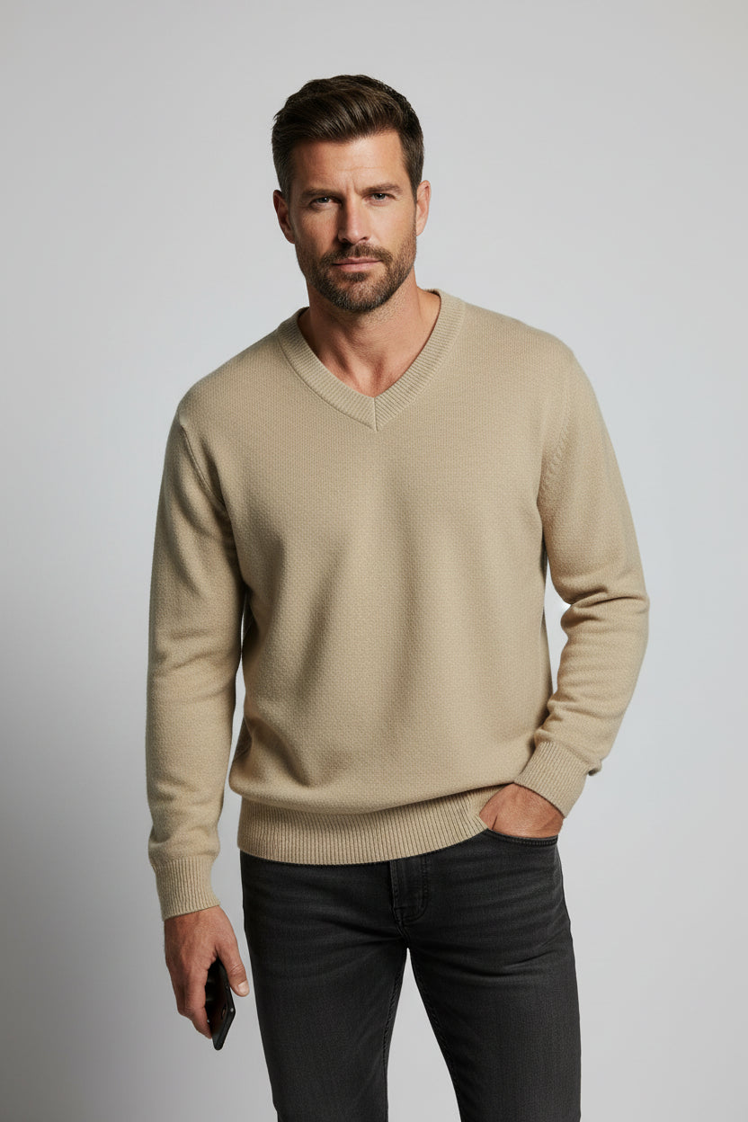 Sweater - Men's - A New Day - Soft Tan/Beige Knit - Size XXL