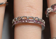 Ring - Pink Passion - Silvertone