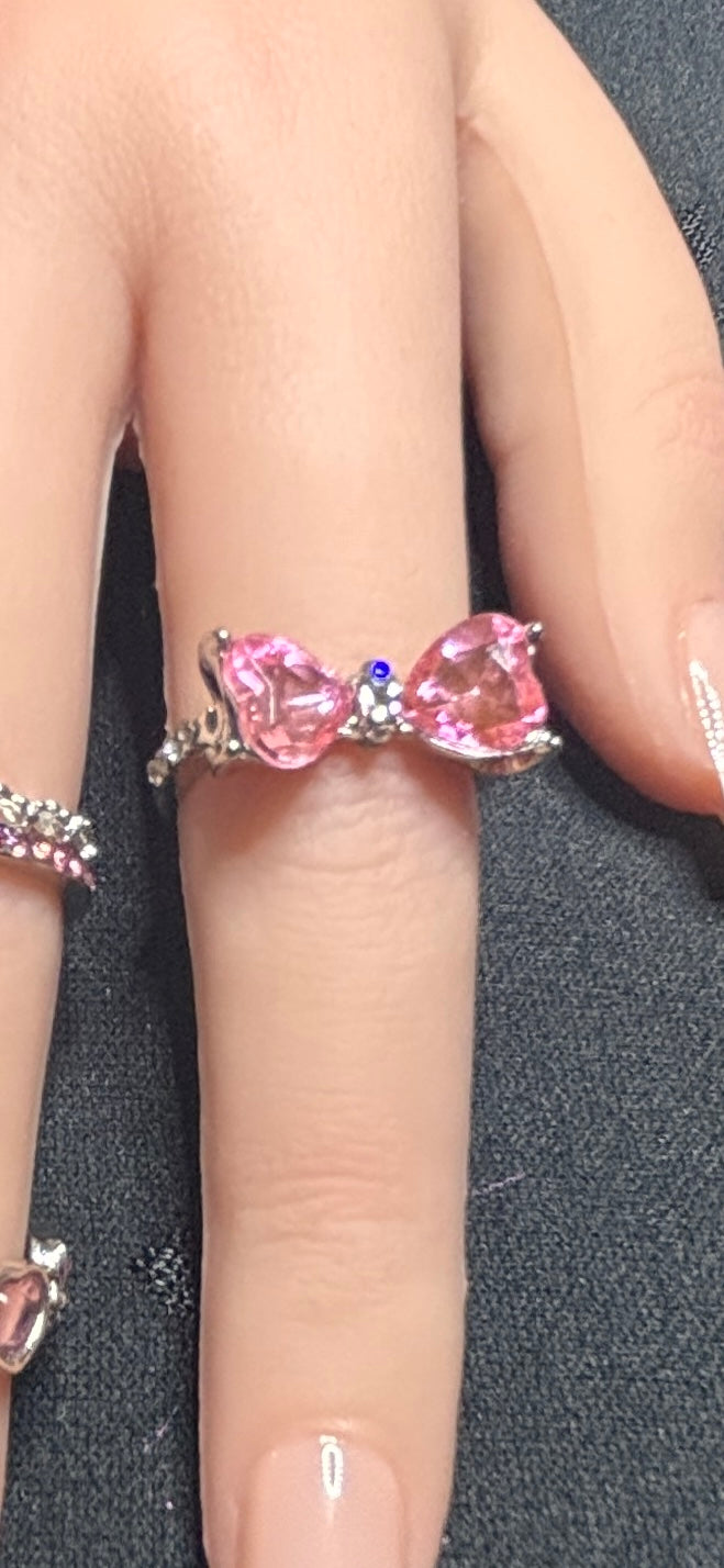 Ring - Pink Passion - Silvertone