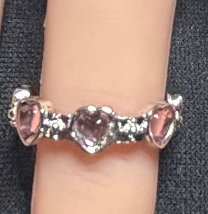 Ring - Pink Passion - Silvertone