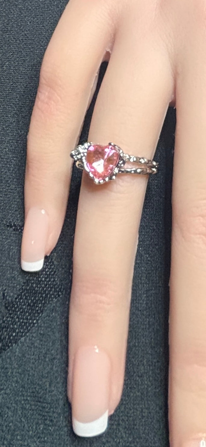 Ring - Pink Passion - Silvertone
